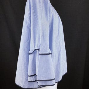 Vintage & moderne topcollectie: 80s zijde turquoise, Zara ruches katoen, bloemenprint, tie dye viscose, maat L afbeelding 13