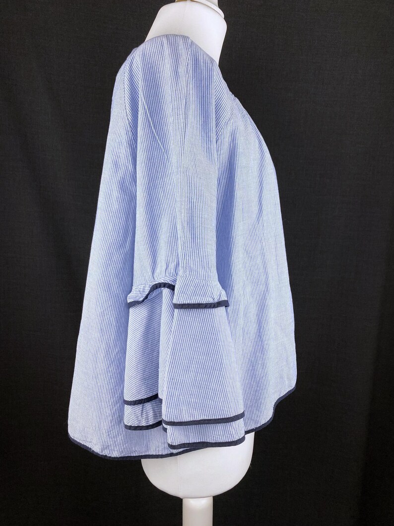 Vintage & moderne topcollectie: 80s zijde turquoise, Zara ruches katoen, bloemenprint, tie dye viscose, maat L afbeelding 13