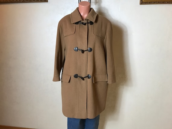 Burberry duffle coat camel sales