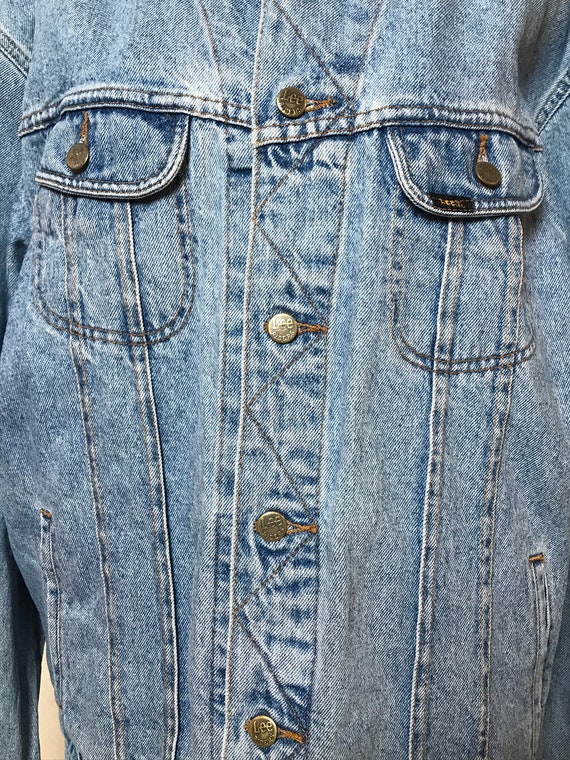 LEE Denim vintage 70s jacket, large size, unisex … - image 7