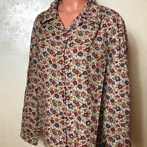 Vintage & moderne topcollectie: 80s zijde turquoise, Zara ruches katoen, bloemenprint, tie dye viscose, maat L Floral Cotton M-L