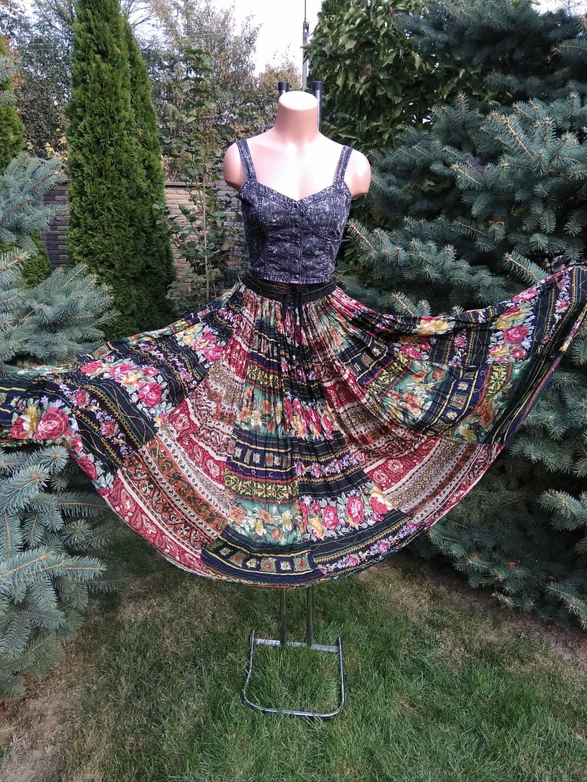 Indian Gauze Skirt Etsy Canada