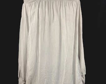 Vintage Blouse Collectie: Zijden Off-Shoulder, Etnische Print, Katoen Geborduurd, Metallic. Maten S-M