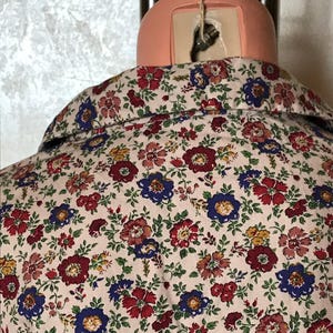 Vintage & moderne topcollectie: 80s zijde turquoise, Zara ruches katoen, bloemenprint, tie dye viscose, maat L afbeelding 9