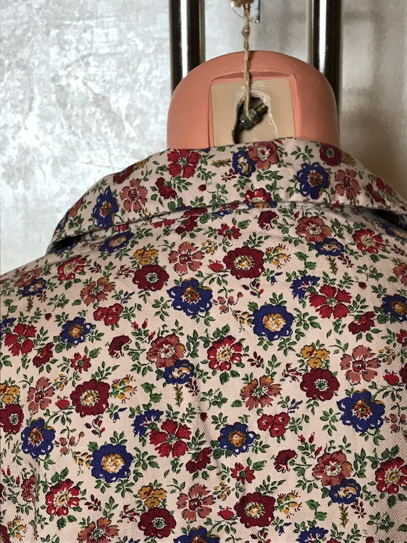 Vintage & moderne topcollectie: 80s zijde turquoise, Zara ruches katoen, bloemenprint, tie dye viscose, maat L afbeelding 9