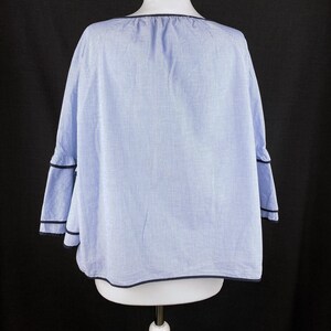 Vintage & moderne topcollectie: 80s zijde turquoise, Zara ruches katoen, bloemenprint, tie dye viscose, maat L afbeelding 12