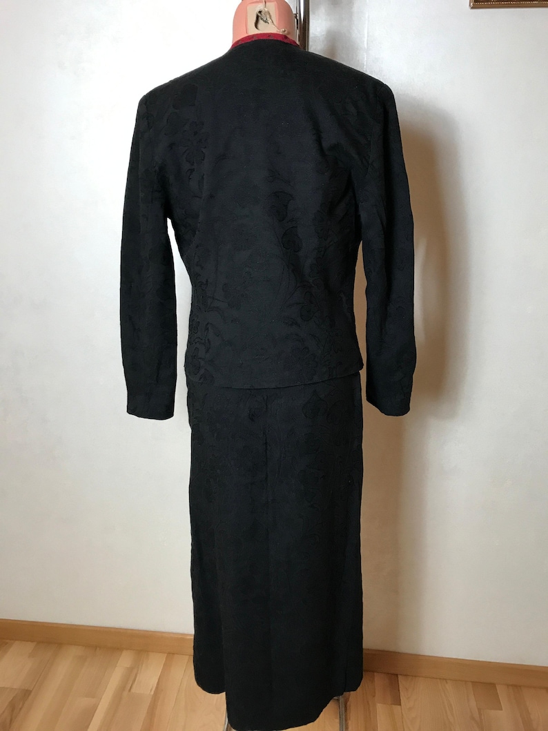 Vintage Skirt Suit Collection: 70s & 80s Co-ord Sets, Silk Dirndl, Wool Floral and 3-Piece Outfits image 10