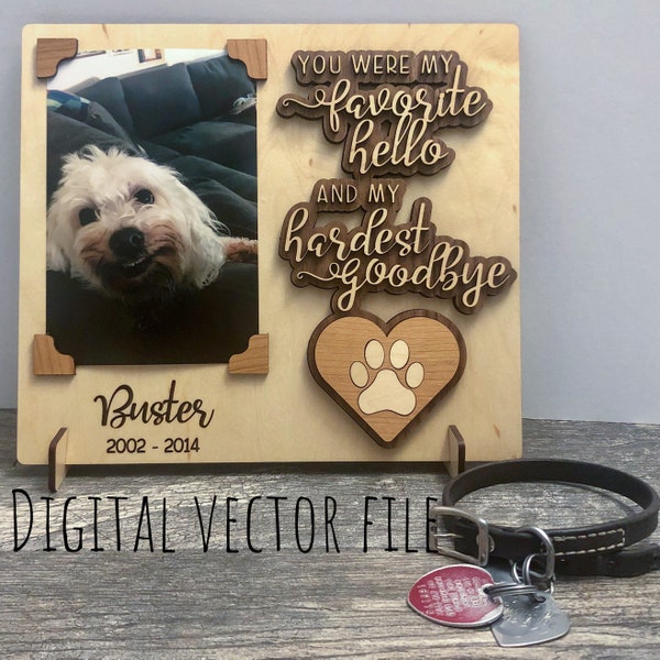 Dog Memorial Frame Etsy