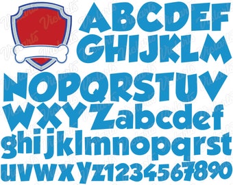 Download Paw patrol font | Etsy