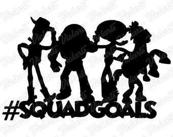  Toy Story Squad Goals Disney Buzz Woody Jessie SVG DXF PNG