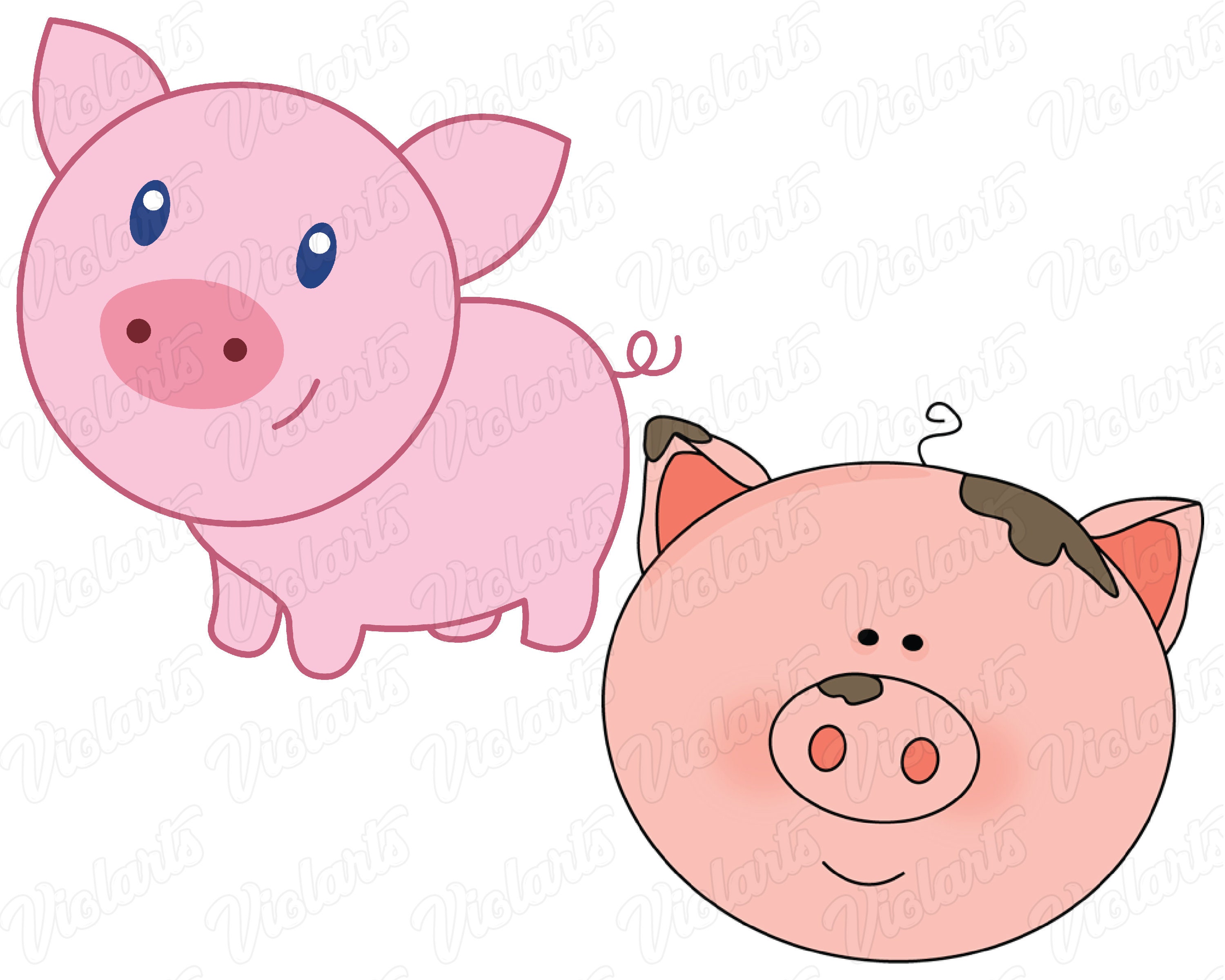 Download Pig Face Svg Baby Pig Svg Cute Piggy Cutfile Pig svg dxf ...