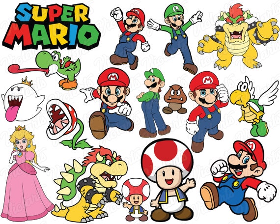 Download Layered Mario Svg Super Mario SVG Mario Bros Cut files ...