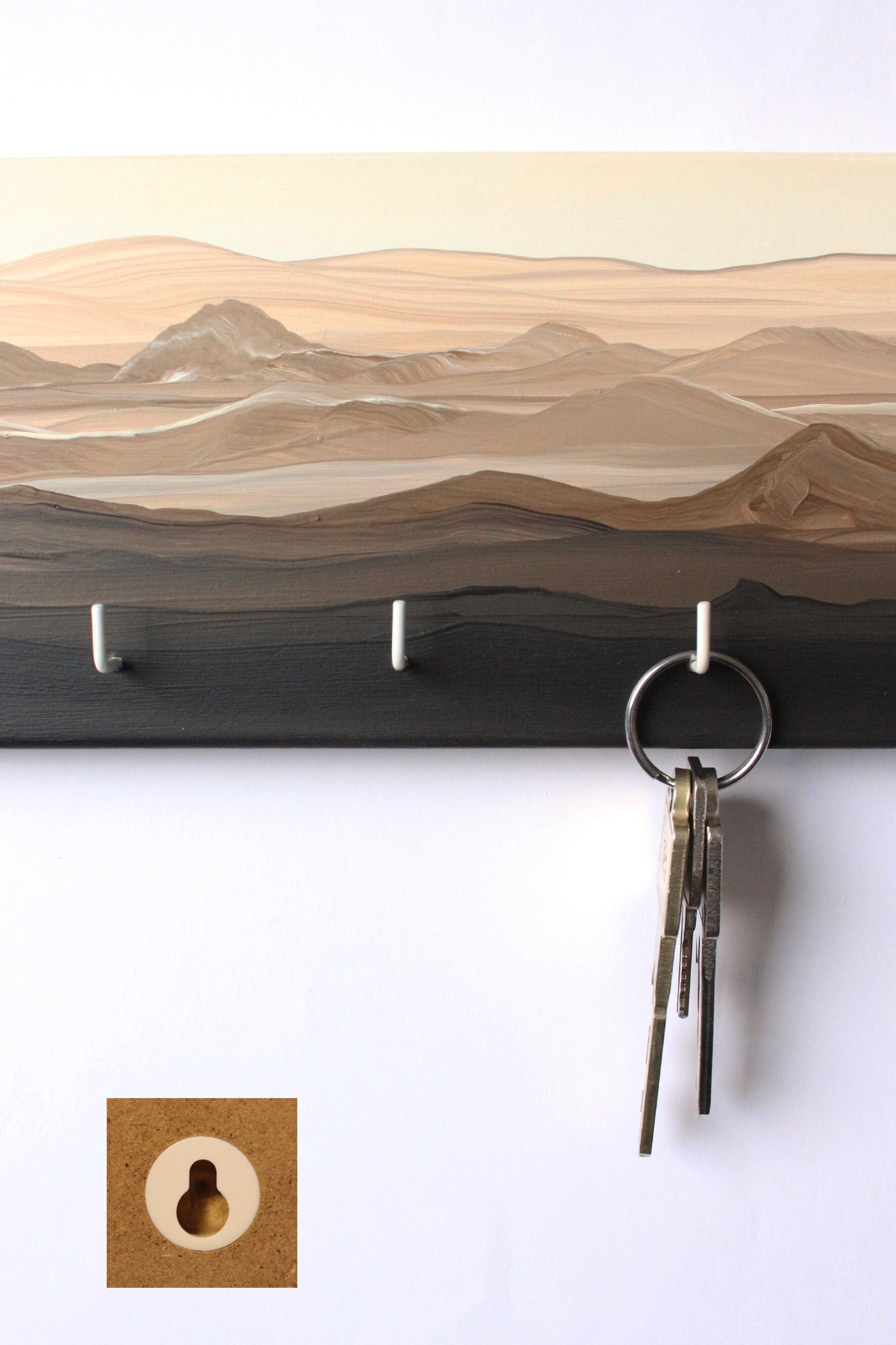 Key Rack “landscape Design” B Hand-painted - Etsy
