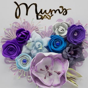 Handgefertigte SWEETHEART Grußkarte Luxus Boxed Karte Geburtstag Liebe 30 40 50 60 Jedes Alter MUM Nan Frau Tochter Schwester Personalisiert