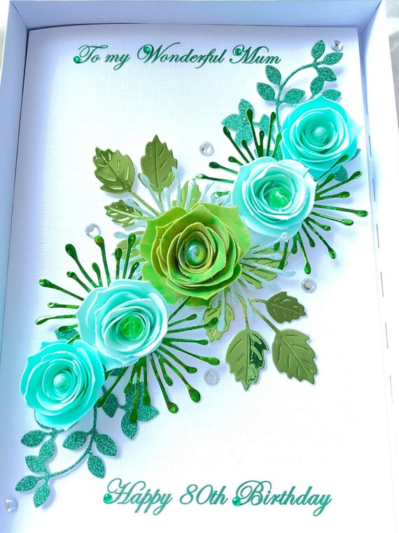 Luxury Handmade Greeting Card With GIFT Box for Mum