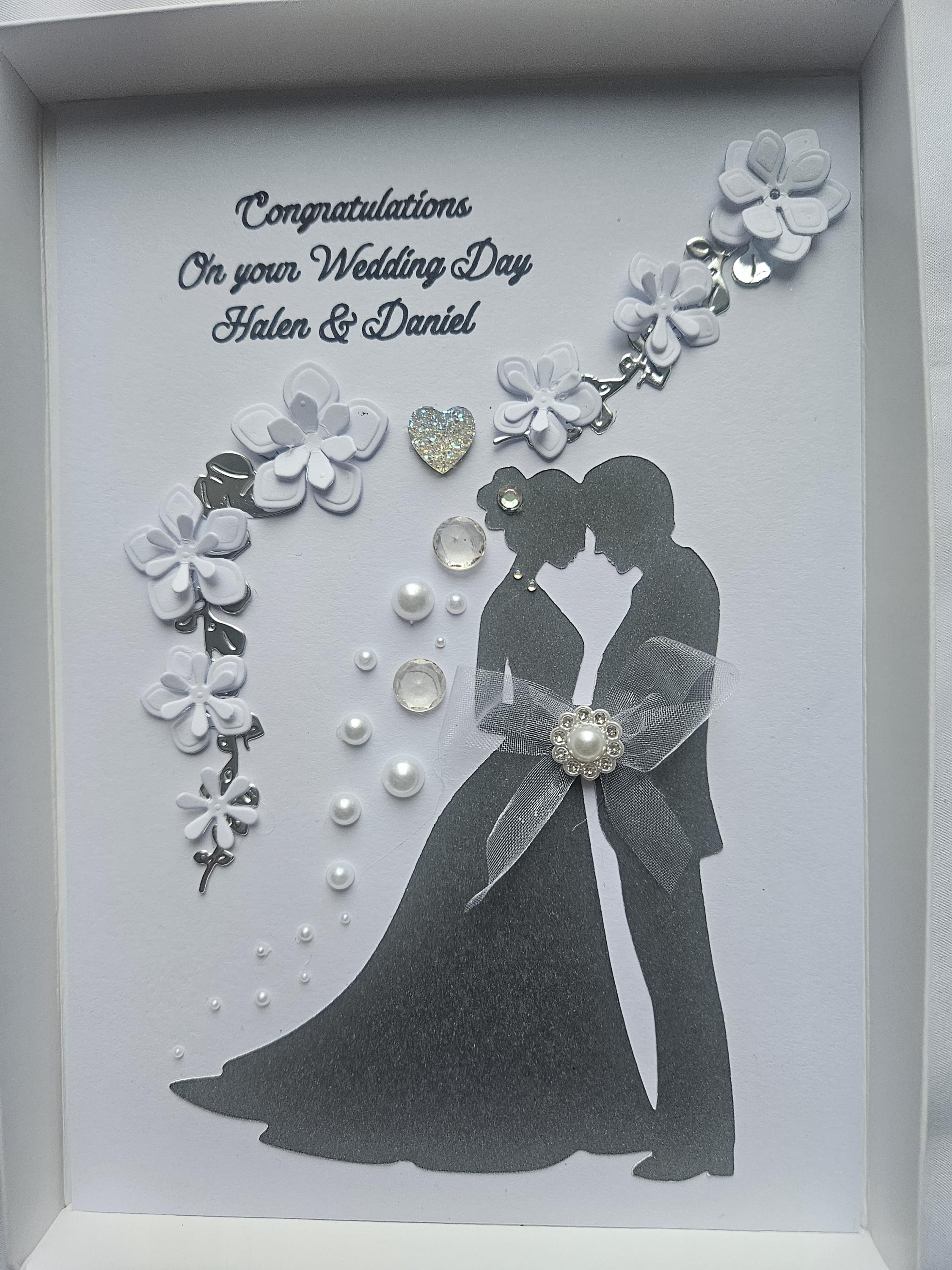 Personalized Handmade 3D Wedding Card With Gift Box - Etsy