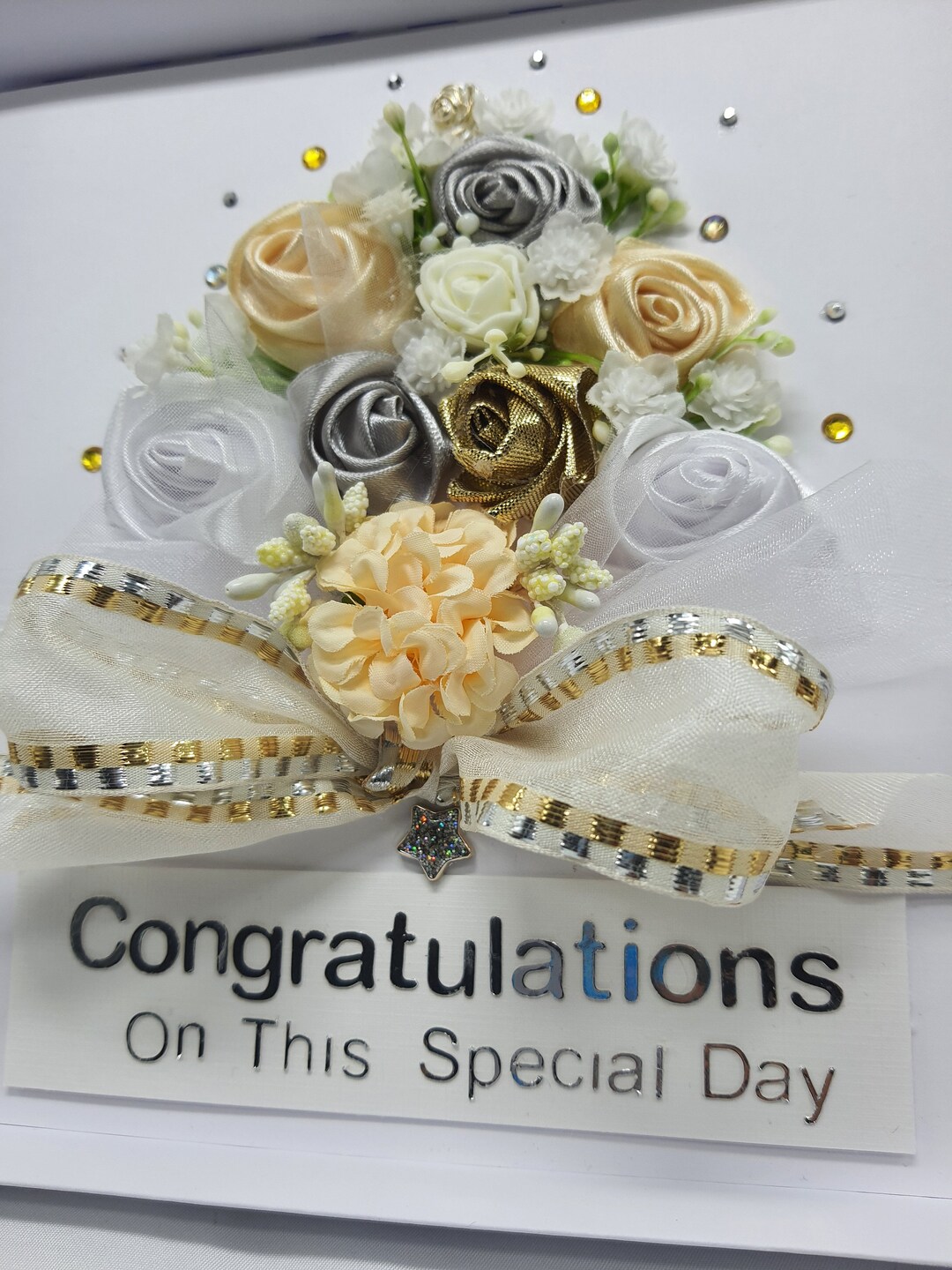 Luxury Handmade Wedding Day Card: 3D Foam Bouquet, Keepsake Gift Box - Etsy