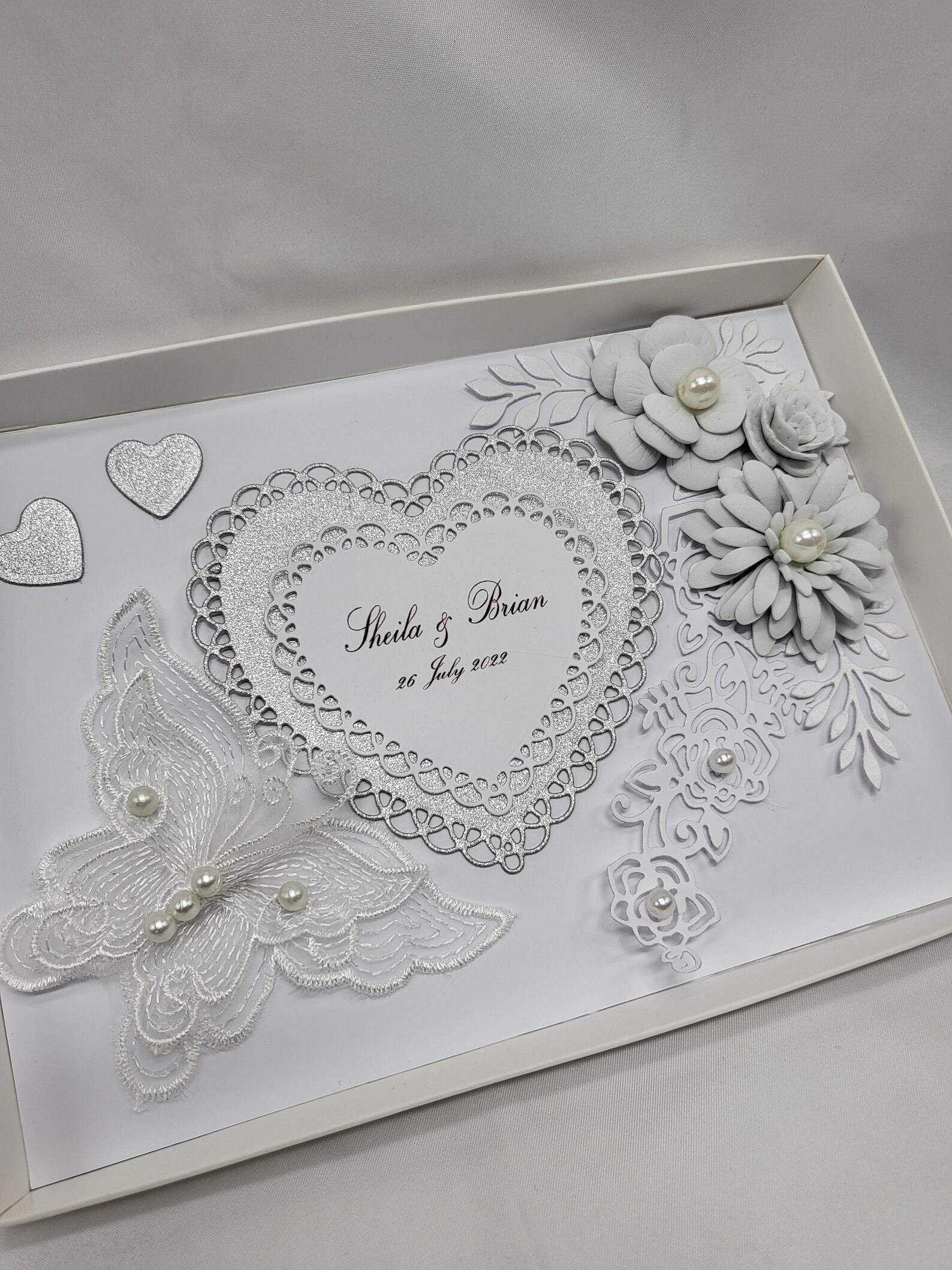 Luxury Handmade PERSONALISED Wedding Day Card Engagement ANNIVERSARY - Etsy