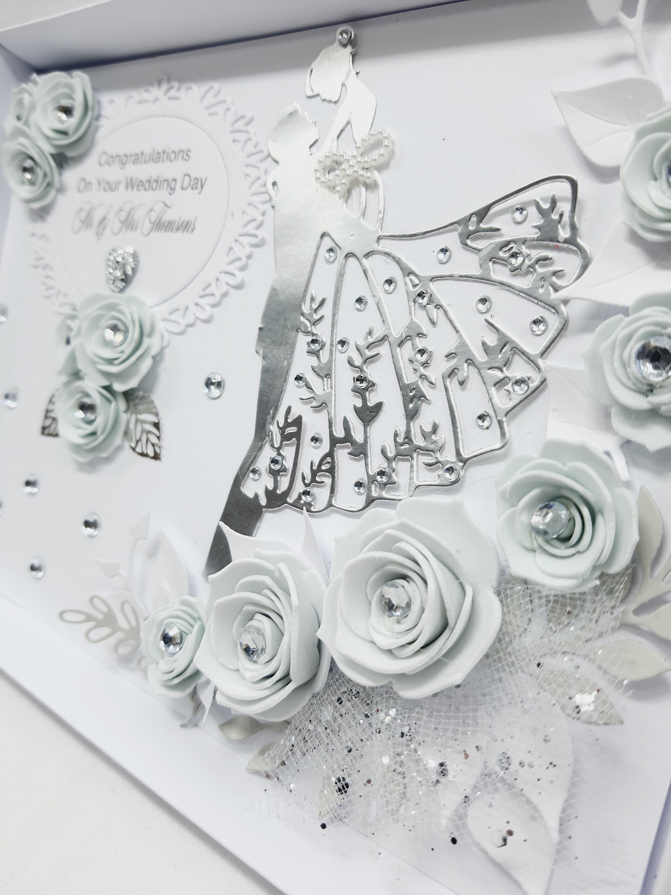 Personalized 3D Wedding Day Card: Handmade Keepsake Gift Box - Etsy