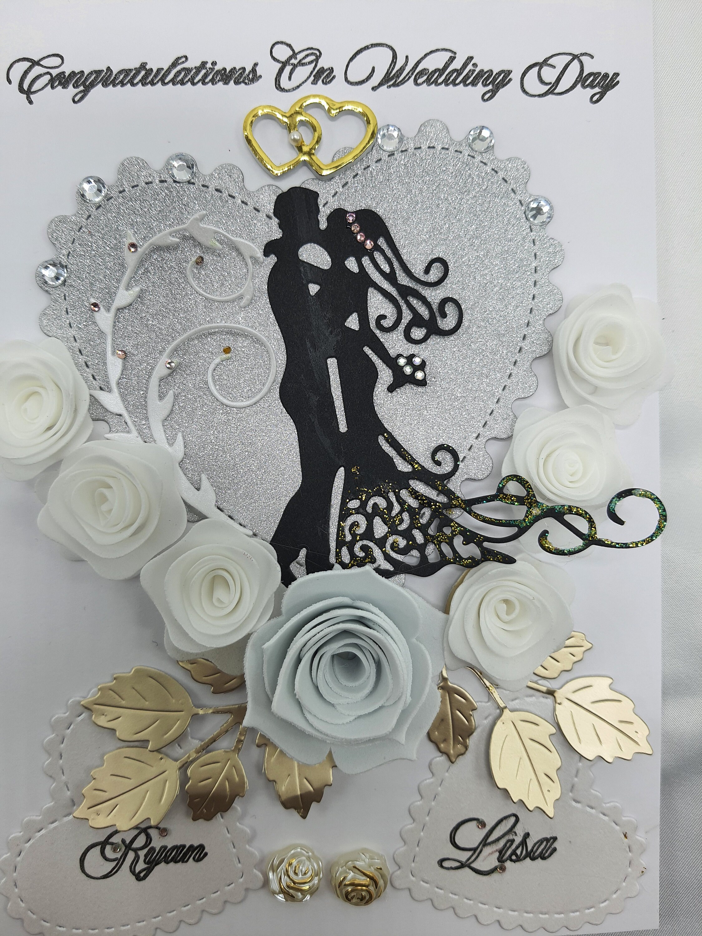 Personalized 3D Wedding Card: Handmade Luxury Gift Boxed Card - Etsy Canada