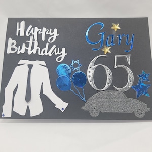 Cartão de aniversário feito à mão Cartão postal Cartão de aniversário personalizado para MARIDO em breve, amigo com caixa de presente