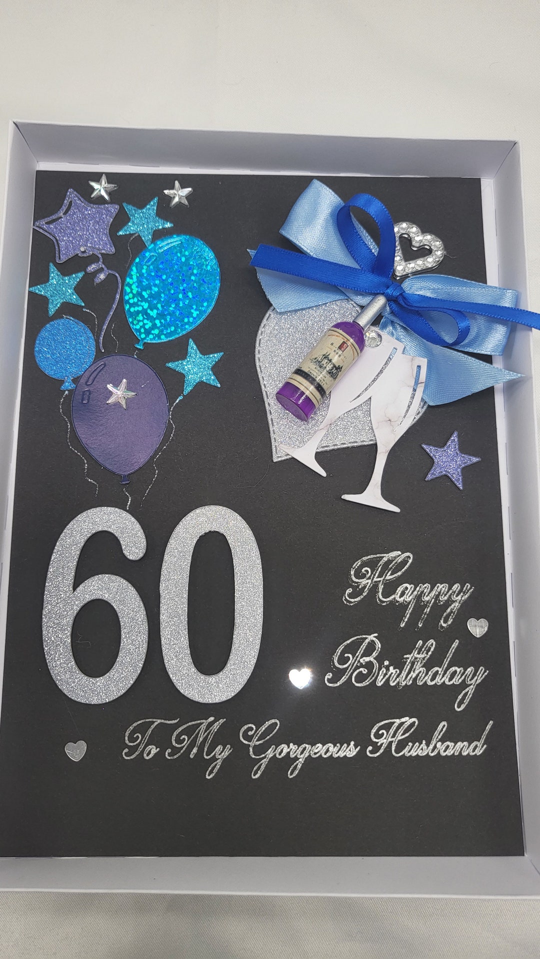 Handmade Husband Birthday Card: 3D Luxury Design With Gift Box - Etsy
