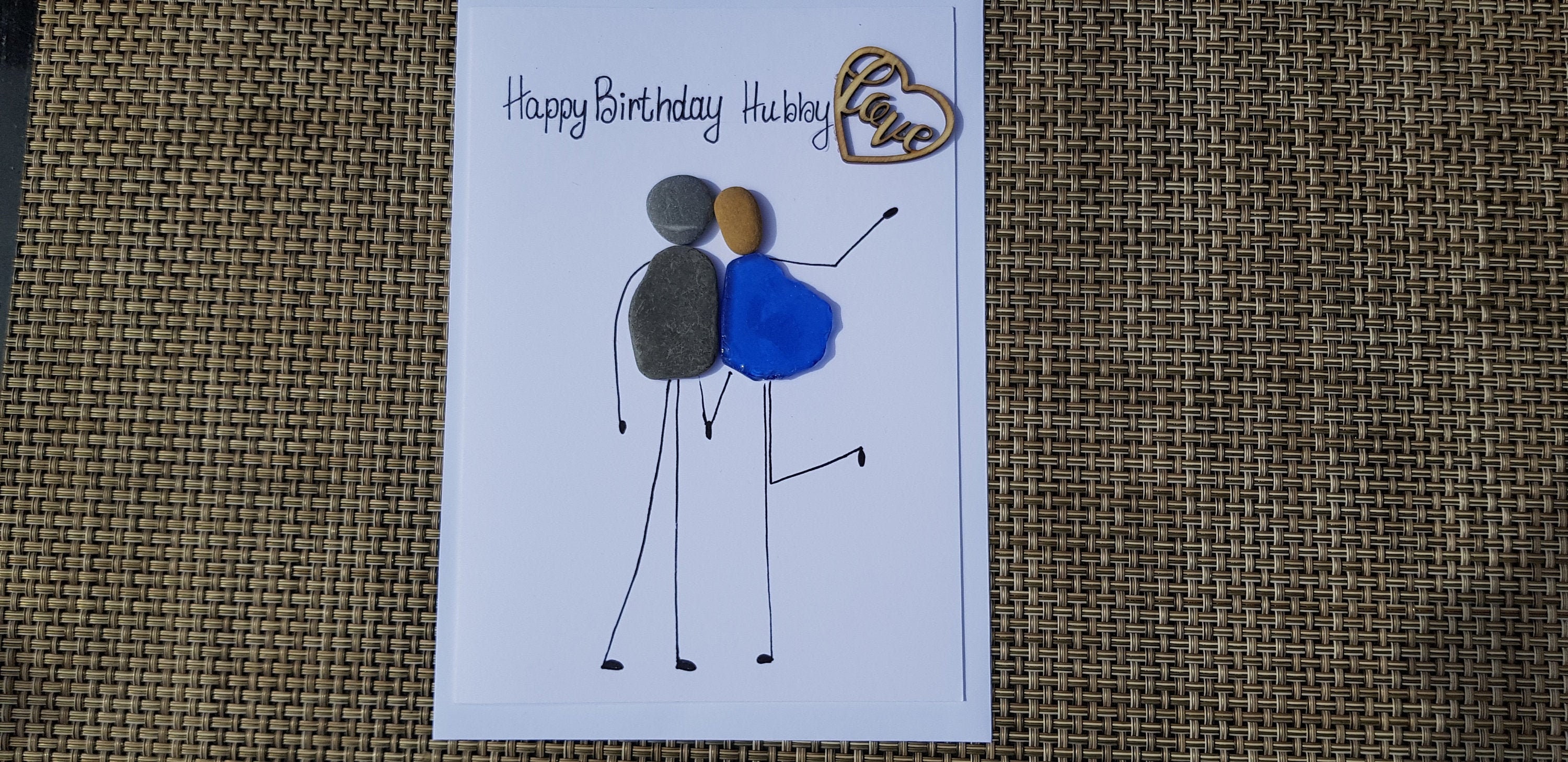 Golden Wedding Anniversary Pebble Frame | You've Been Framed By SJ - View #3