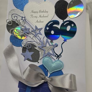 Handgemaakte gepersonaliseerde 3D-kaart ECHTGENOOT zoon neef Naamkaart KEEPSAKE geschenkdoos