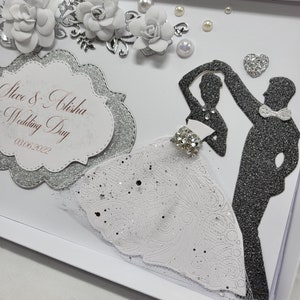 Carte personnalisée de luxe faite main, boîte cadeau de fiançailles, anniversaire de mariage, 3D