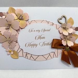 Biglietto di compleanno di lusso per una mamma molto speciale, biglietto su misura per qualsiasi età