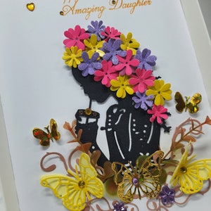 Handgemachte Geburtstagskarte 16. Geburtstagskarte für Tochter Enkelin Neffe KEEPSAKE Karte mit GESCHENKbox