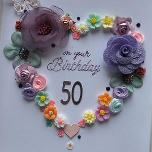 Personalisierte Luxus 3D handgemachte Grußkarte GESCHENK-Karte GEBURTSTAG Karte Liebeskarte 18.21.30.40.50.60.70.80.MUM Schwester Oma