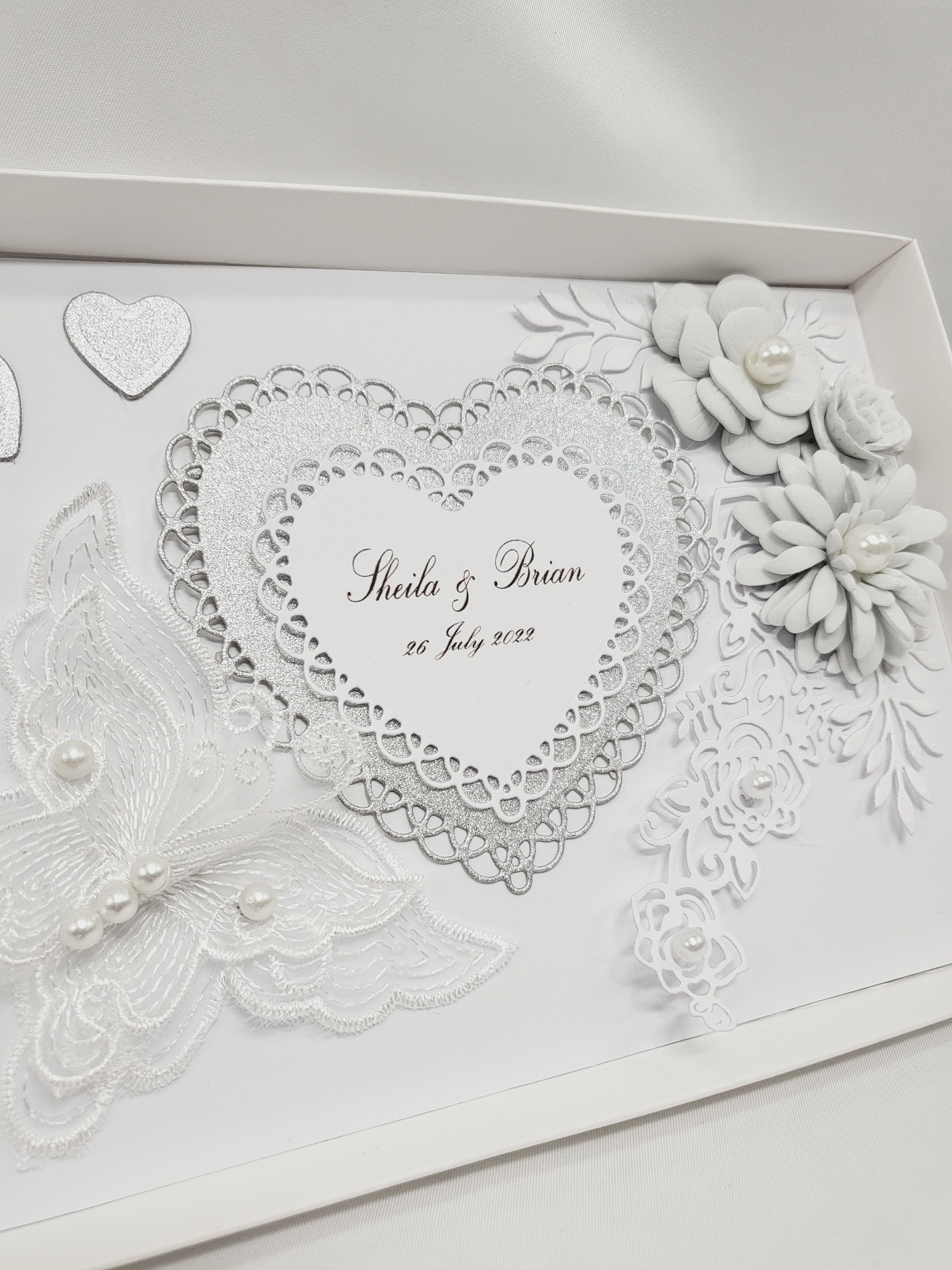 Luxury Handmade PERSONALISED Wedding Day Card Engagement ANNIVERSARY - Etsy