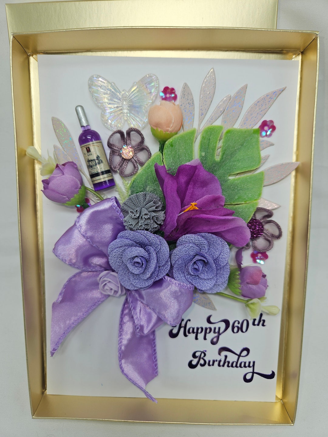 Handmade Floral Birthday Card: Personalized Keepsake Gift Box - Etsy