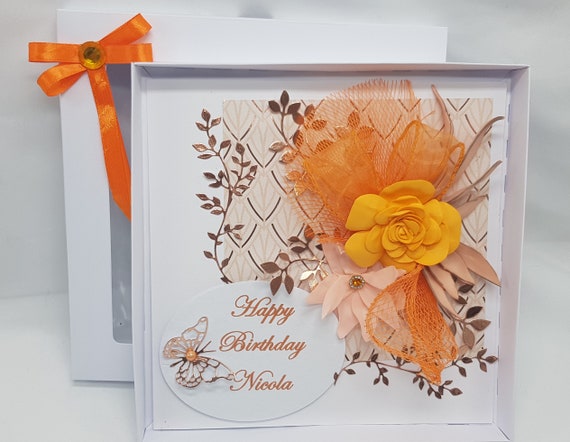 Australiana Handmade 3D birthday card in a box PERSONALISED 