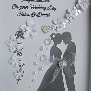 Personalized Handmade 3D Wedding Card With Gift Box - Etsy