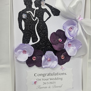 Handgemaakte luxe GEPERSONALISEERDE trouwdagkaart Bruidegom Bruid VERJAARDAG Betrokkenheid Presentatiedoos 3D KEEPSAKE-kaart voor speciaal paar