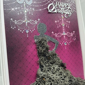 Carte personnalisée faite main du 50e anniversaire pour maman, amie, femme, soeur, carte en boîte, carte sur mesure