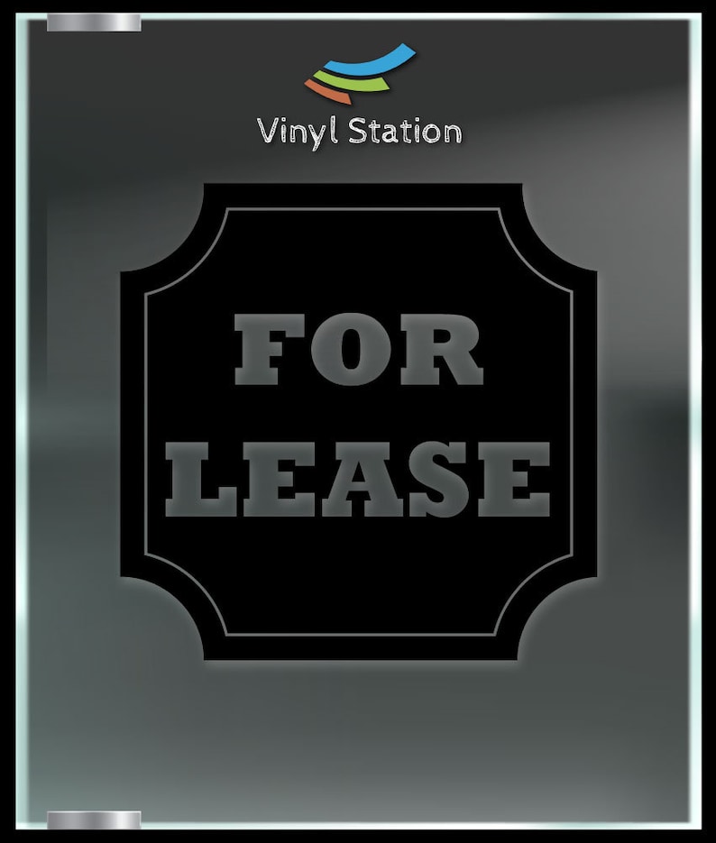 For Lease Business Vinyl Decal Sign. | Etsy