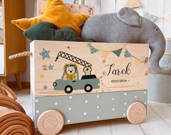 Holzbox, Spielzeugkiste Holz, Spielzeugkiste, Kinderzimmer Deko, einzigartig, Spielzeugkisten, Geschenke, Taufe, Geburt, handmade