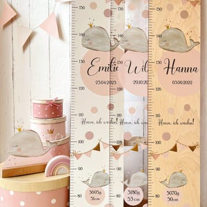 Messlatte Kinder, Messlatte Holz, Babygeschenk Geburt, Messlatte personalisiert, Messlatte Tier, Kinderzimmer, Baby, Taufe, Montessori