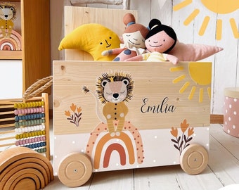 Holzbox, Spielzeugkiste Holz, Spielzeugkiste, Kinderzimmer Deko, einzigartig, Spielzeugkisten, Geschenke, Taufe, Geburt, handmade