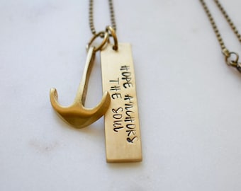 Hope Anchors The Soul Necklace, Hope Necklace, Religious Necklace