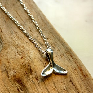 Whale Tail Anklet, Fish Anklet, Leather Cord or Silver Chain