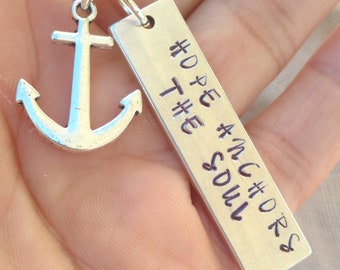 Hope Anchors the Soul Necklace, Hope Necklace, Religious Necklace