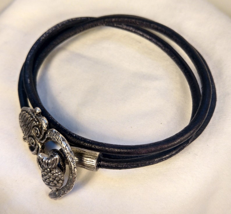 Ocean Bracelet Octopus Bracelet Nautical Bracelet Leather Fish Bracelet Leather Octopus Bracelet Serpent Bracelet