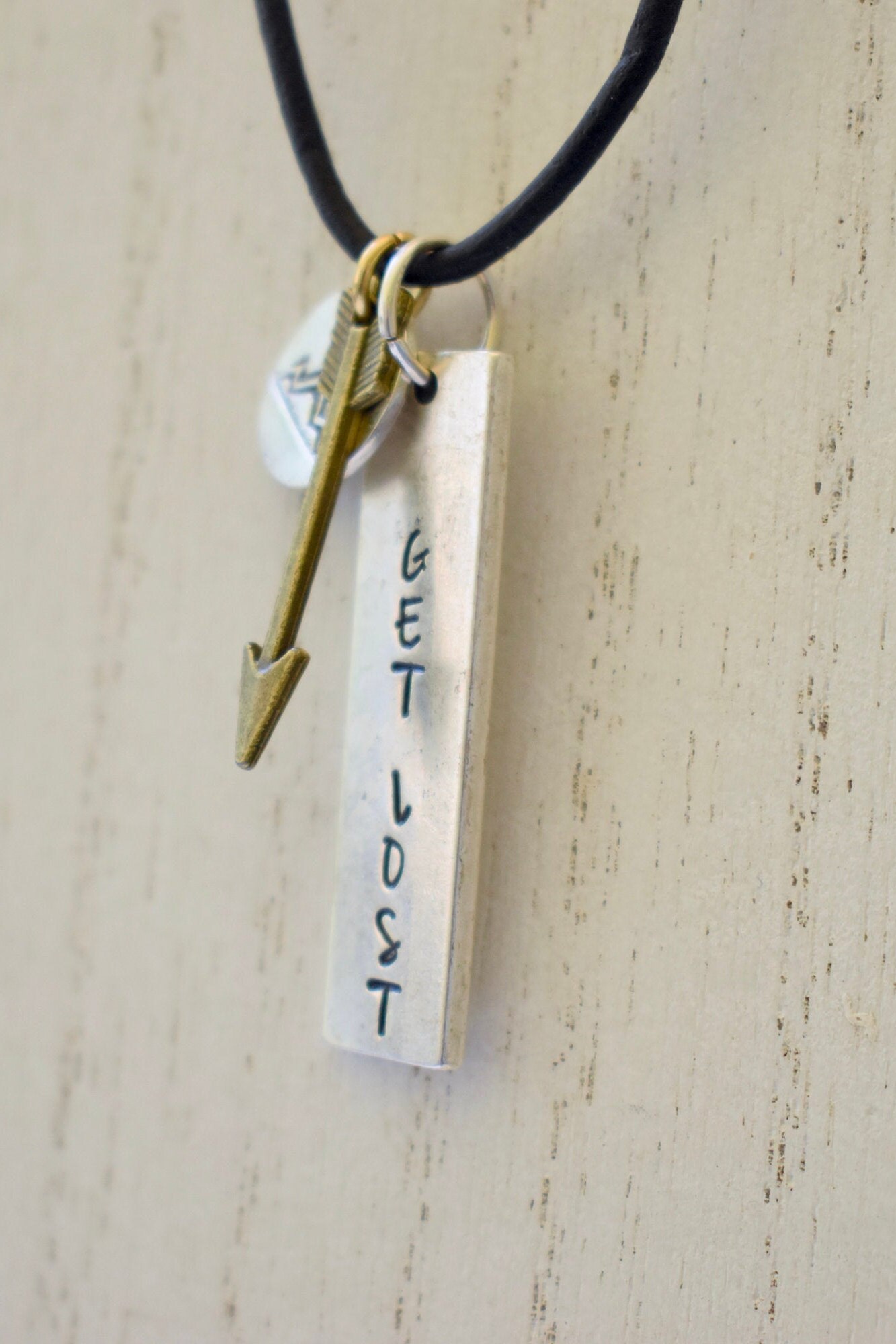 Get Lost Necklace Mountain Necklace Personalize Necklace Etsy