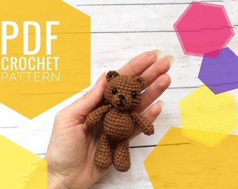 Bear crochet pattern / Gift for baby / Small amigurumi tutorial PDF