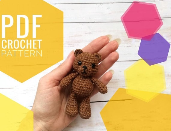 Bear crochet pattern / Gift for baby / Small amigurumi tutorial PDF