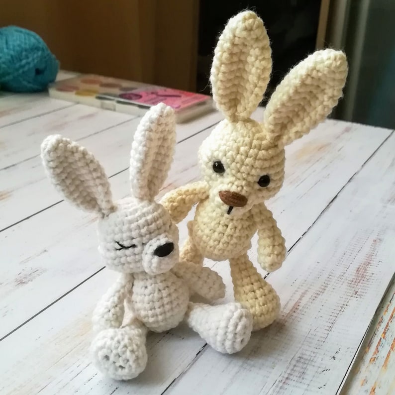 Amigurumi Bunny Pattern Crochet Small Animal Mini Rabbit Etsy